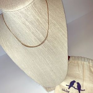 SOLD-Chloe + Isabel Gold Curved Pave Bar Necklace✨